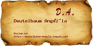Deutelbaum Angéla névjegykártya